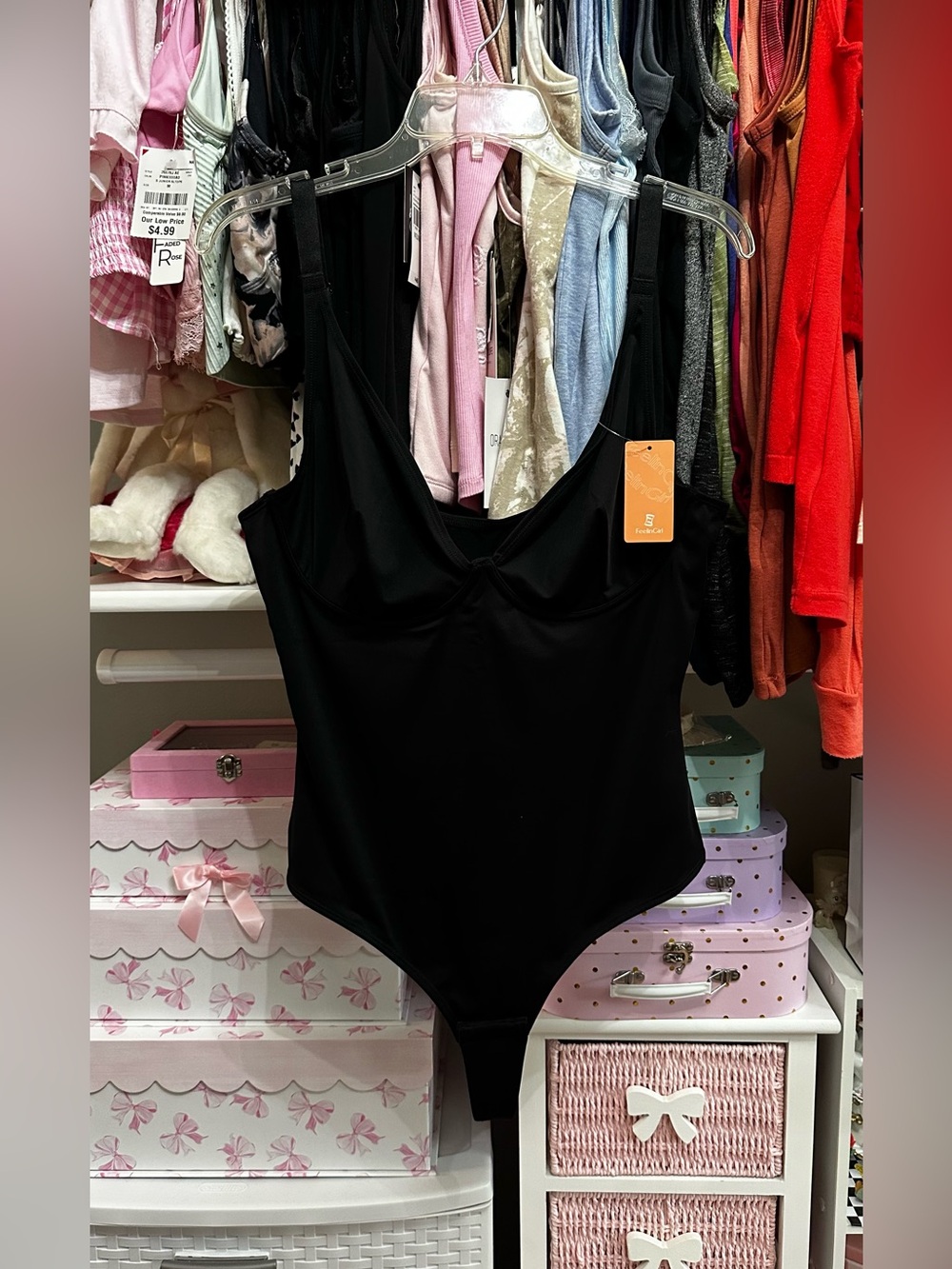 FeelinGirl Black Shapeware Bodysuit XL